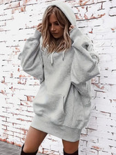 Women's Casual Hoodie With Kangaroo Pocket And Drawstring Waist - Comfortable An