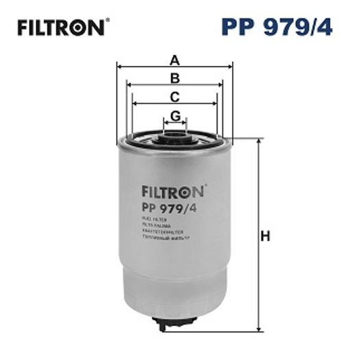 Filtron Kraftstofffilter Pp979/4 Größe 1.5 Pp 979/4 - Bild 3