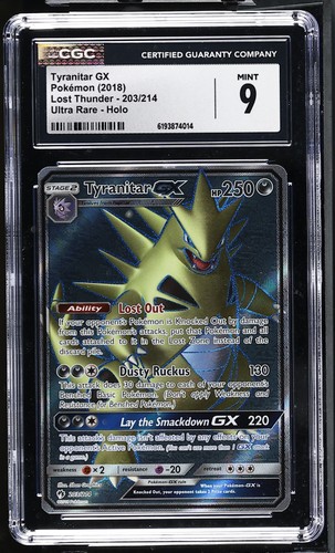 Tyranitar-GX graded CGC 9 for sale on eBay
