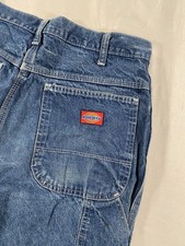 Dickies Carpenter Jeans Men s 34x32 Blue Denim Work Pants Utility Pockets Rugged