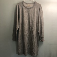 J Crew Women’s Shirt Dress Size Medium Gray Vintage Fleece