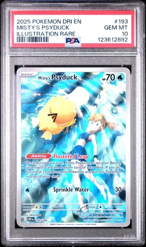 Misty's Psyduck 193/182 Sv10: Destined Rivals Holo PSA 10
