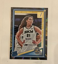 2025 Panini Donruss WNBA Rated Rookie Maddy Westbeld  Black Holo Laser 1 of 1.