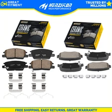 Front & Rear Ceramic Disc Brake Pads For GMC Terrain Chevy Malibu Equinox