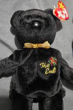TY Beanie Baby "The End" Bear with Tag Errors 1999 Retired Errors Vintage Tags