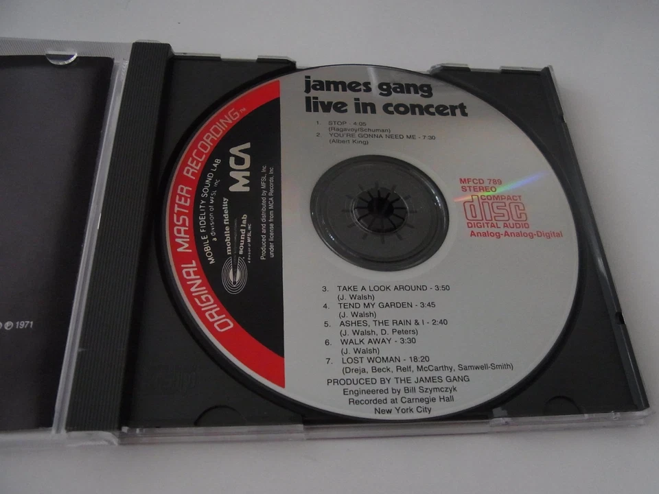 James Gang / Live in Concert MFSL CD - Bild 3 von 3