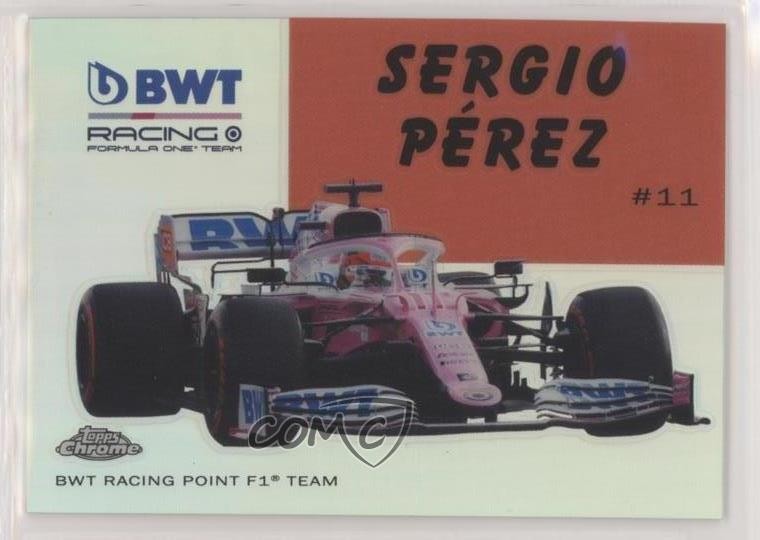 2020 Topps Chrome Formula 1 1954 World on Wheels Sergio Perez #54W-10 0b67
