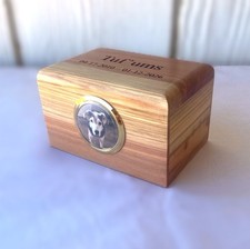 Small Wooden Pet Cremation Picture Urn
