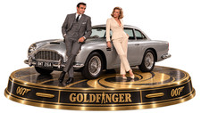 Silhouette James Bond Goldfinger Sean Connery Honor Blackman HD en Bois