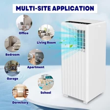 8000 BTU Portable Air Conditioner for Room up to 350 Sq.Ft Unit Ultra-Quiet