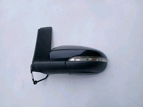 VOLKSWAGEN TOURAN PASSENGER SIDE WING MIRROR BLACK ELECTIC 2008-2010 TESTED - Picture 2 of 9
