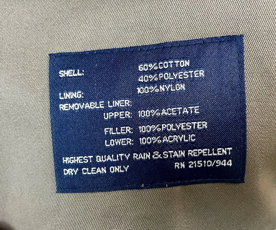 Gabardina Bradley Jons aislada de doble pecho con cinturón para hombre 42 forrada de lana tostada Foto 2 de 4