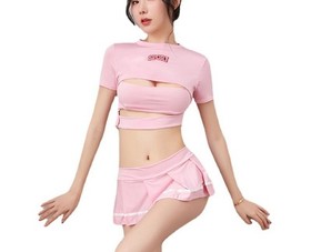 Sexy Lady Nightdress Cheerleaders Schoolgirl Cosplay JK Bodycon Women Babydoll