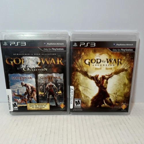 Sony God of War Collection & Ascension PS3 Action Adventure, Manual, M Rated, N…
