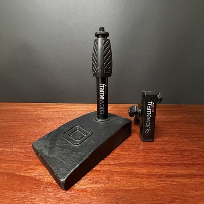 Gator Frameworks GFW-MIC-0821 Short Weighted Base Mic Stand & Twist Clutch