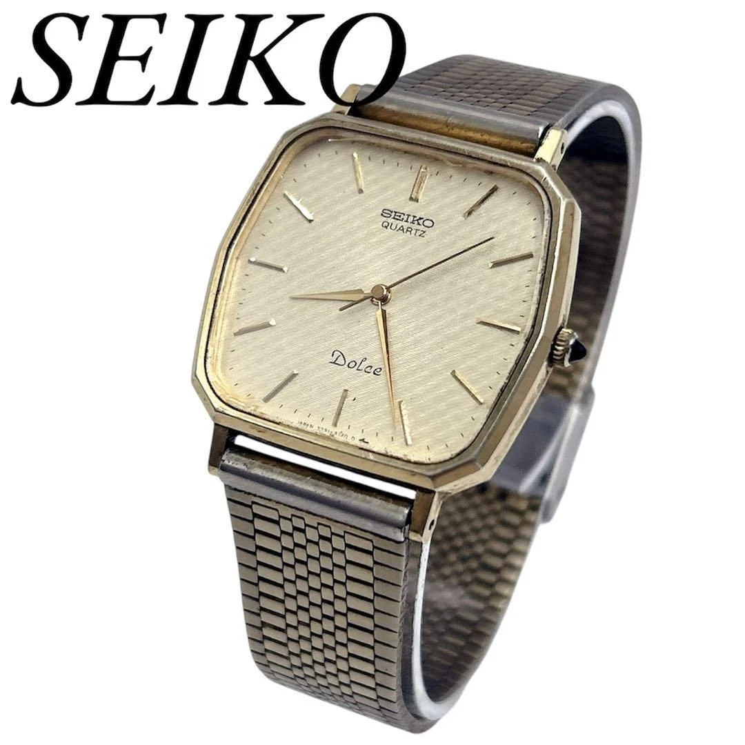 SEIKO Dolce 7731 5120 Wristwatch Quartz New Battery Seiko Dolce Working Vintage
