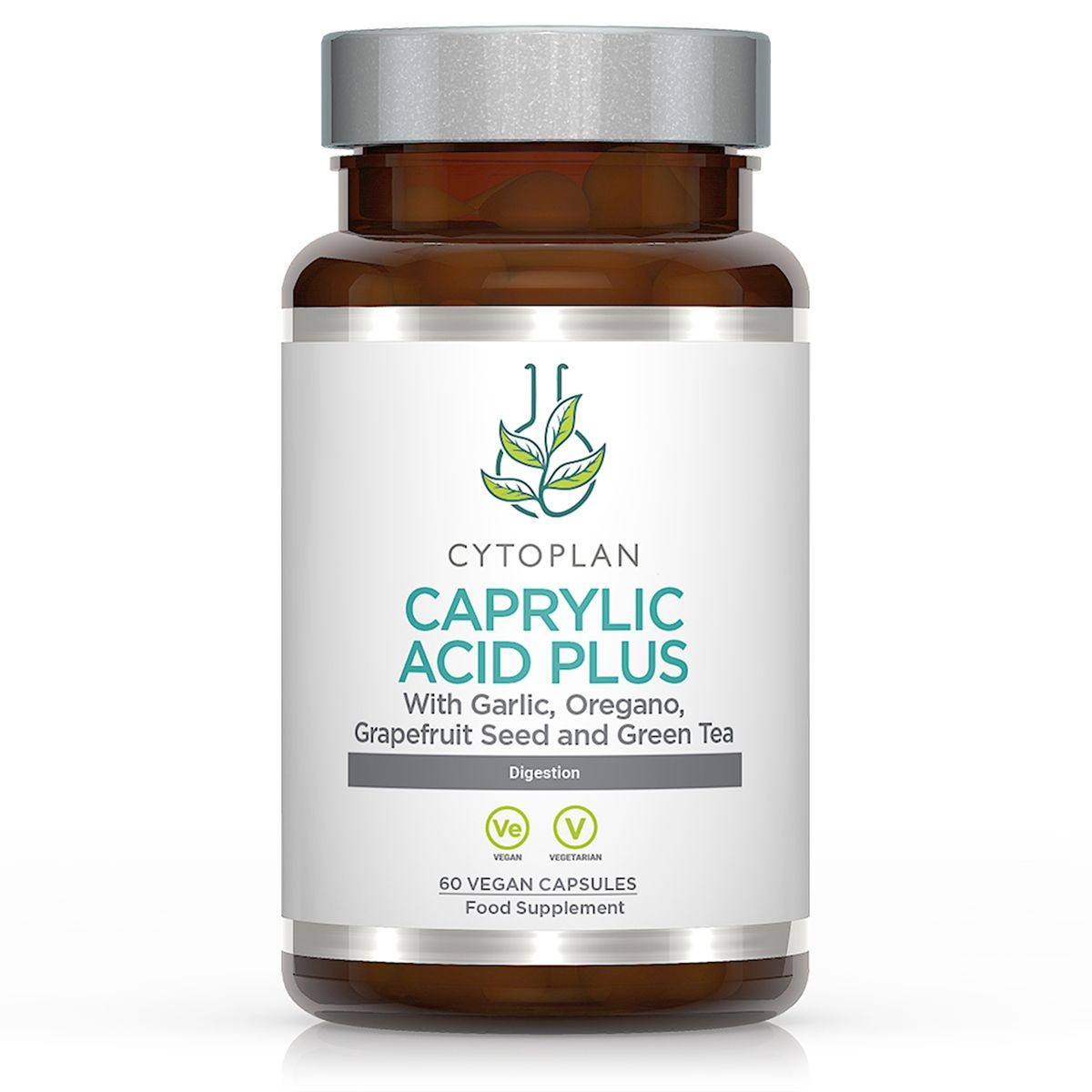 Cytoplan Caprylic Acid Plus Capsules 60 Capsules - Image 2