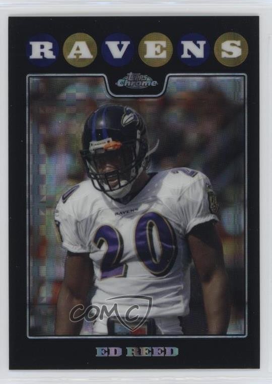 2008 Topps Chrome X-Fractor Ed Reed #TC120 HOF 1e3