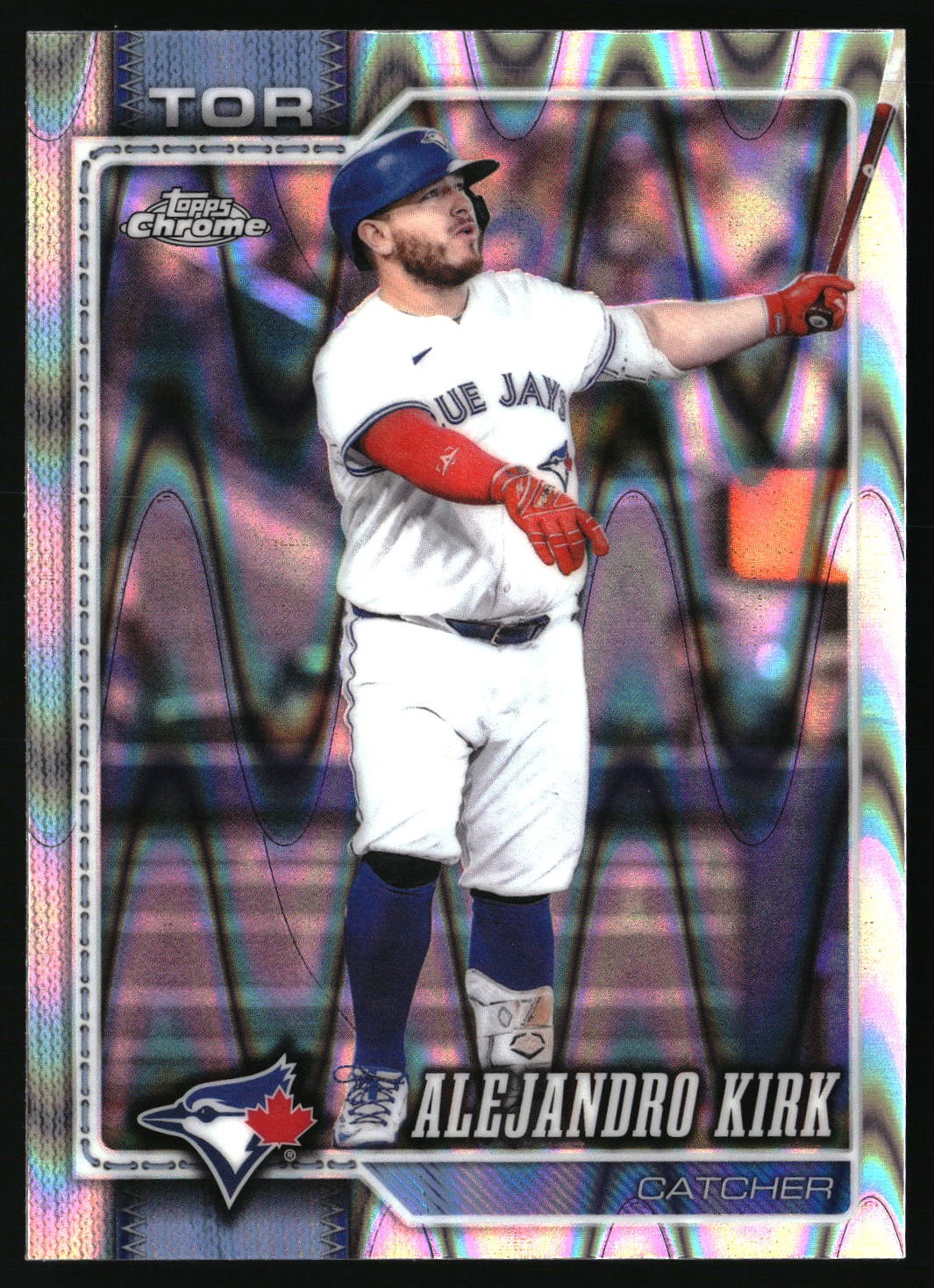 2026 Topps Chrome #105 Alejandro Kirk Raywave Refractors