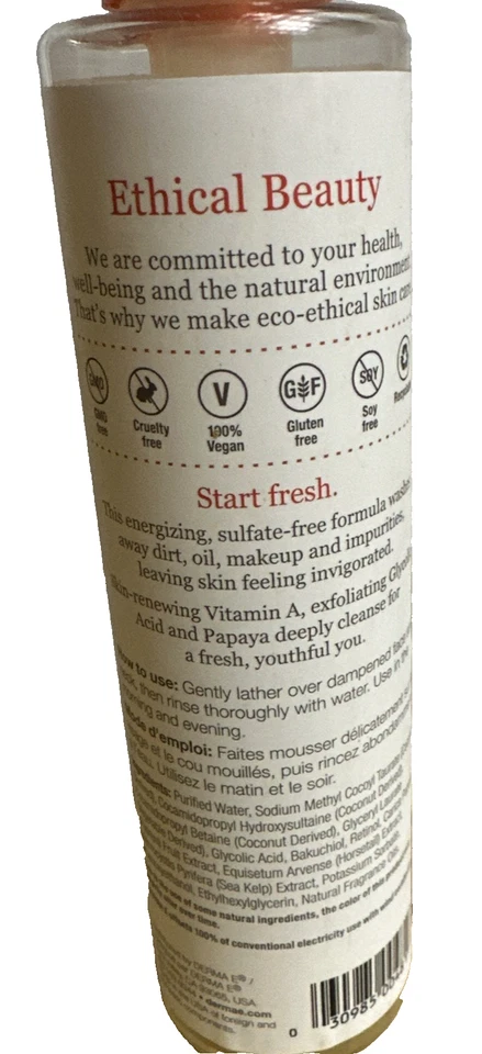 Limpiador antiarrugas - Jabón facial antienvejecimiento con ácido glicólico y vitamina A... Foto 2 de 3