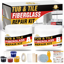 Bath Tub Repair Kit, Fiberglass Tile and Shower Repair Kit Porcelain Repair Kit,