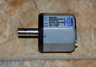 Setra 760 Vactron Capacitance Manometer Vacuum Gauge 0-1000 Torr 0-5V Output