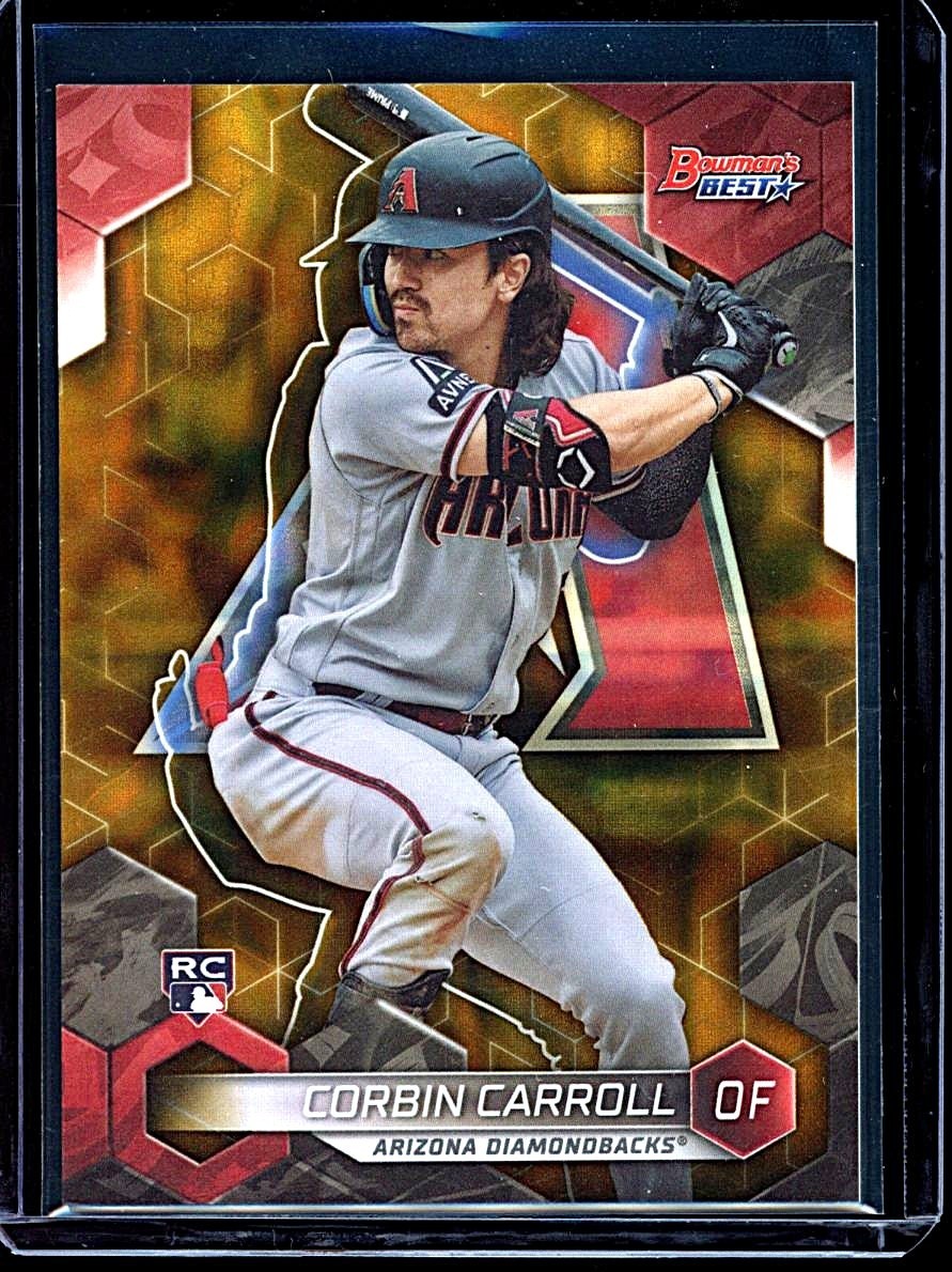 2023 Bowmans Best Corbin Carroll Gold Lava Refractor Rookie #66/75