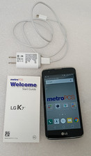 Smartphone LG K7 5.0" 8GB LG-MS330 5MP 4G LTE Metro Desbloqueado Plateado Casi Como Nuevo