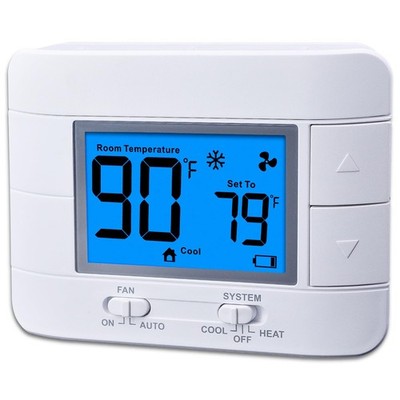 Non Programmable Thermostat for Home - Single Stage 1H/1C, with Room Temperat...