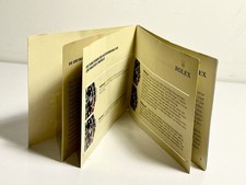 VINTAGE Rolex GMT Master Booklet GENUINE in English - 595.03