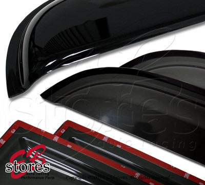 Front 3pcs JDM Outside Mount 2.0mm Visor Deflector Sunroof Mercury Mariner 05-12