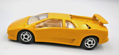 Vintage Bburago 1/43 Scale Diecast Yellow Model Lamborghini Diablo From 1990s
