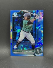 2022 1st Bowman Chrome Prospects Base Sapphire #BCP-118 Jonatan Clase Mariners