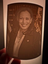 United States Presidential Candidate Kamala Harris 3D Printed Lithophone