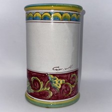 Hand Painted Italian Ceramic Wine Bottle Hold...