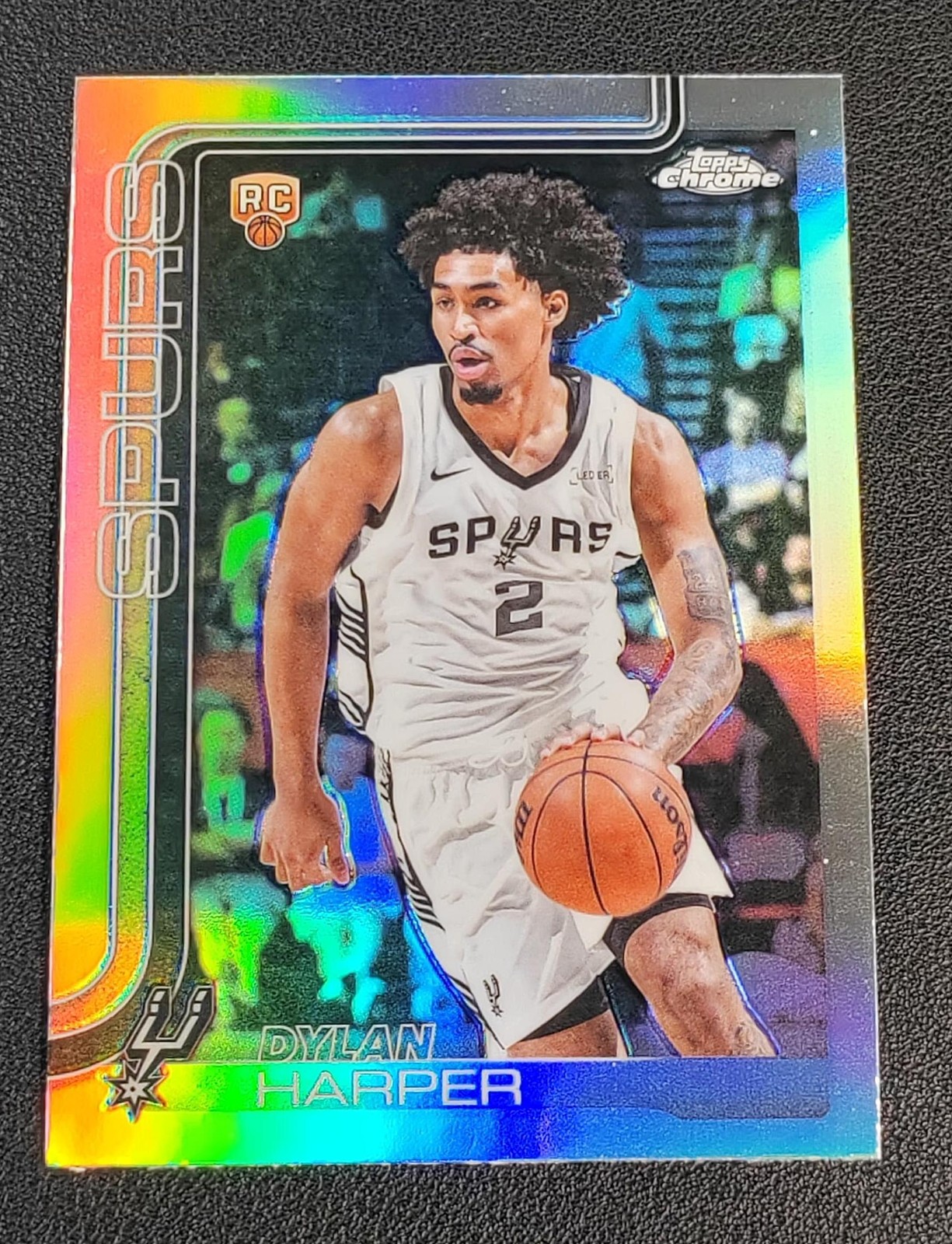 2025-26 Topps Chrome Dylan Harper #252 RC Rookie Refractor -T2