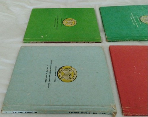Lot of 4 Wonder Book Washable Covers Casper Romper Room Etc. 1949-1960 READ! - Picture 7 of 15
