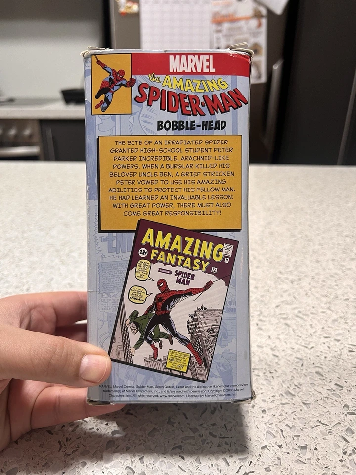 Funko 2008 - Marvel Comics - The Amazing Spiderman - Wacky Wobbler BobbleHead 17 cm Foto 2 de 4