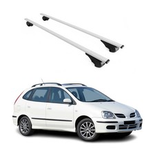 Dachträger Grundtäger für Nissan Almera 2000-2006 75kg Metall Silber 2 tlg