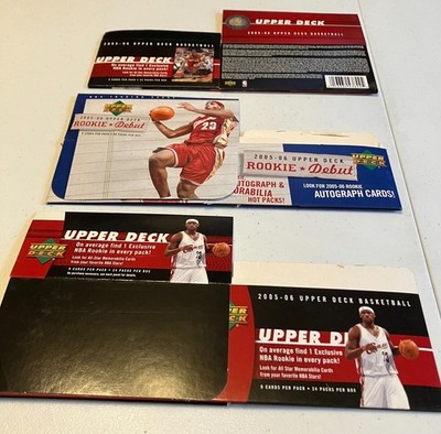 LEBRON JAMES 2004-05  UPPER DECK BASKETBALL EMPTY BOXES! DISPLAY!