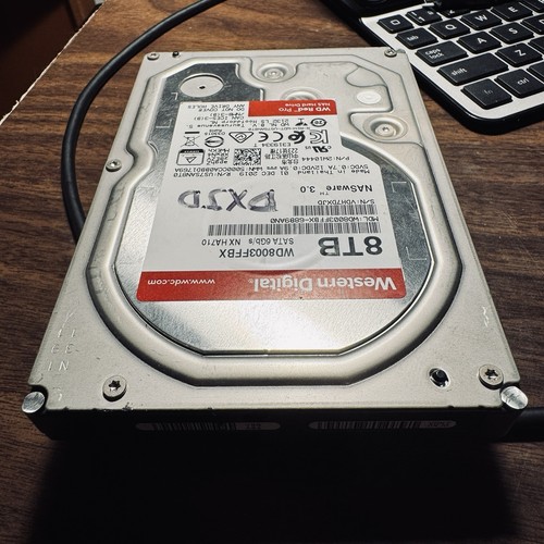 Western Digital WD Red Pro 8TB NAS HDD (WD8003FFBX) 256MB Pamięć podręczna, 6Gb/s, 7200 obr./min - Zdjęcie 4 z 5