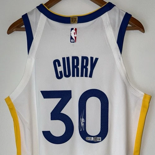 Stephen Curry Signed Warriors Authentic NBA Nike ADV Autograph Jersey USASM BAS