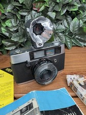 Vintage Mamiya EEII 35 Japan Camera w/ Flash, Manual, Bulbs  Lens Cap - Tested 