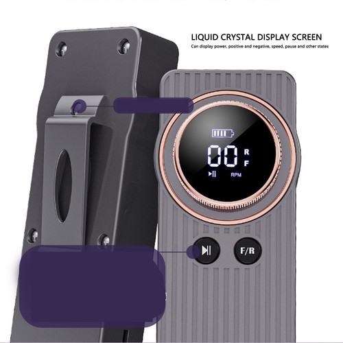 Nail Polisher Rechargeable High Speed Electric Nail File Machine Back Clip - Photo 3/12