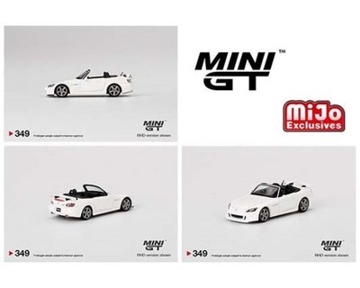 Mini GT 1:64 Honda S2000 (AP2) Type S Grand Prix White MGT00349 Diecast Model