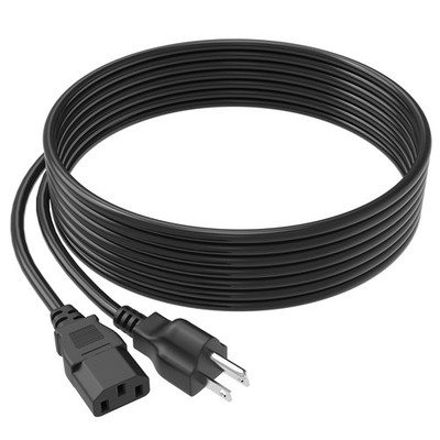 XMHEIRD UL 6ft AC Power Cord Replacement for EF EcoFlow Delta 3,Delta 3 Black