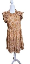 Ulla Johnson Dress (6) Spring Summer 2022 Floral Print Ruffle Mini Dress