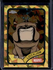 2025 Topps Chrome Marvel Sapphire Lockjaw Gold Refractor #/50