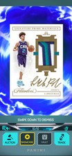 DIGITAL NBA PANINI DUNK LAMELO BALL ROOKIE CARD FLAWLESS 10/10 Jersey Autograph