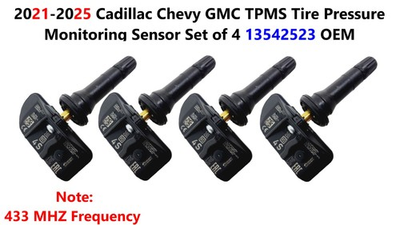#ad #ad 21 25 Cadillac Chevy GMC TPMS Tire Pressure Monitoring Sensor Set of 4 13542523 $42.00
